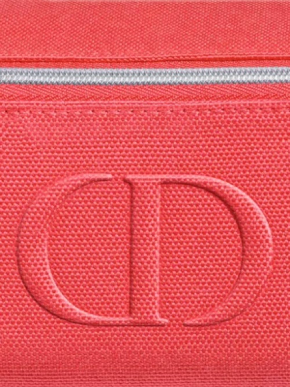 Dior Beauté Bright Coral Red Makeup Cosmetic Bag - Picture 3 of 5